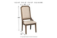 Wyndahl Rustic Brown Dining Chair (Set of 2) - Lara Furniture