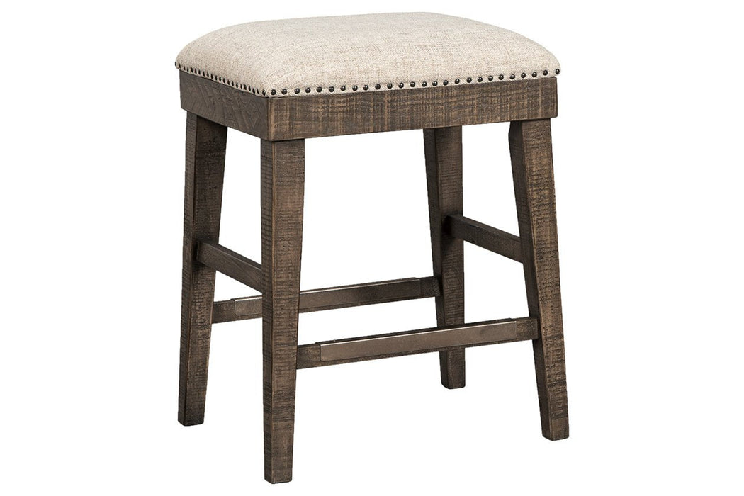 Wyndahl Rustic Brown Counter Height Bar Stool (Set of 2) - Lara Furniture