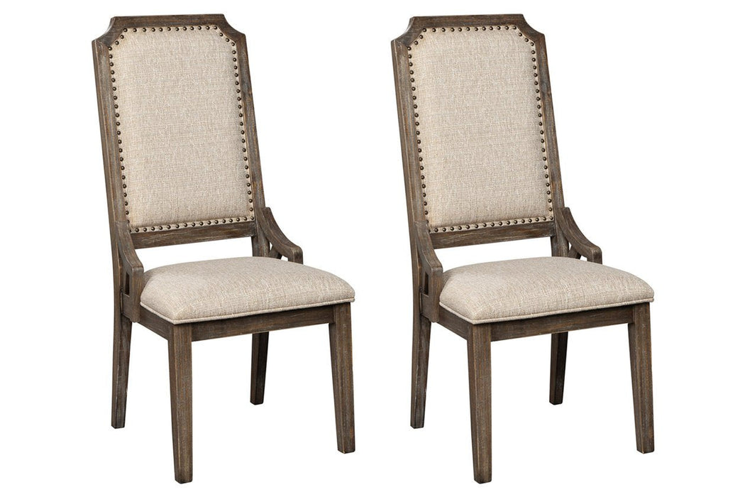 Wyndahl Rustic Brown Dining Chair (Set of 2) - Lara Furniture