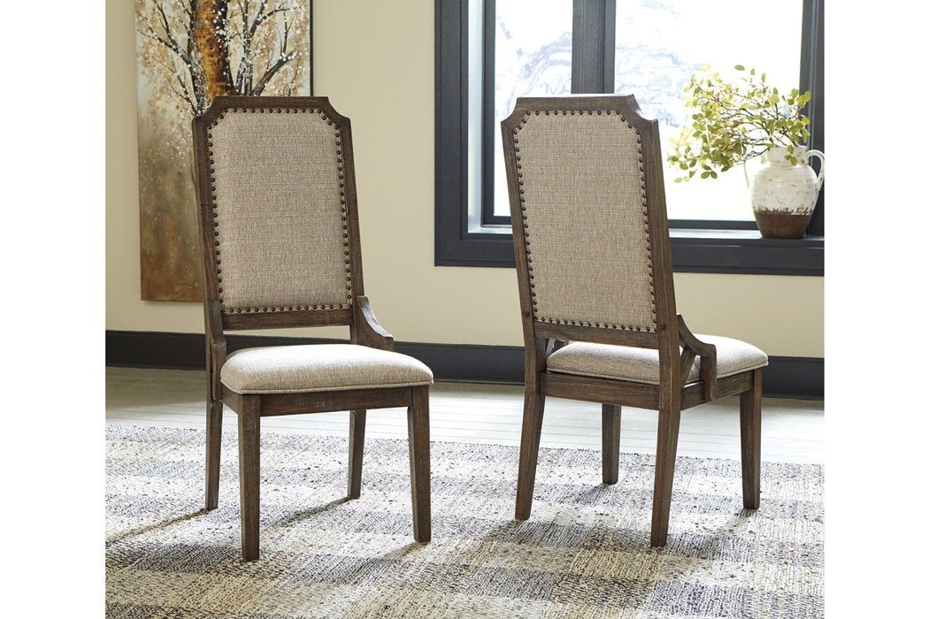 Wyndahl Rustic Brown Dining Chair (Set of 2) - Lara Furniture