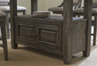 Wyndahl Rustic Brown Counter Height Set - Lara Furniture