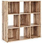 Piperton Natural Nine Cube Organizer - Lara Furniture