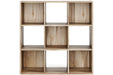 Vaibryn Brown Nine Cube Organizer - Lara Furniture