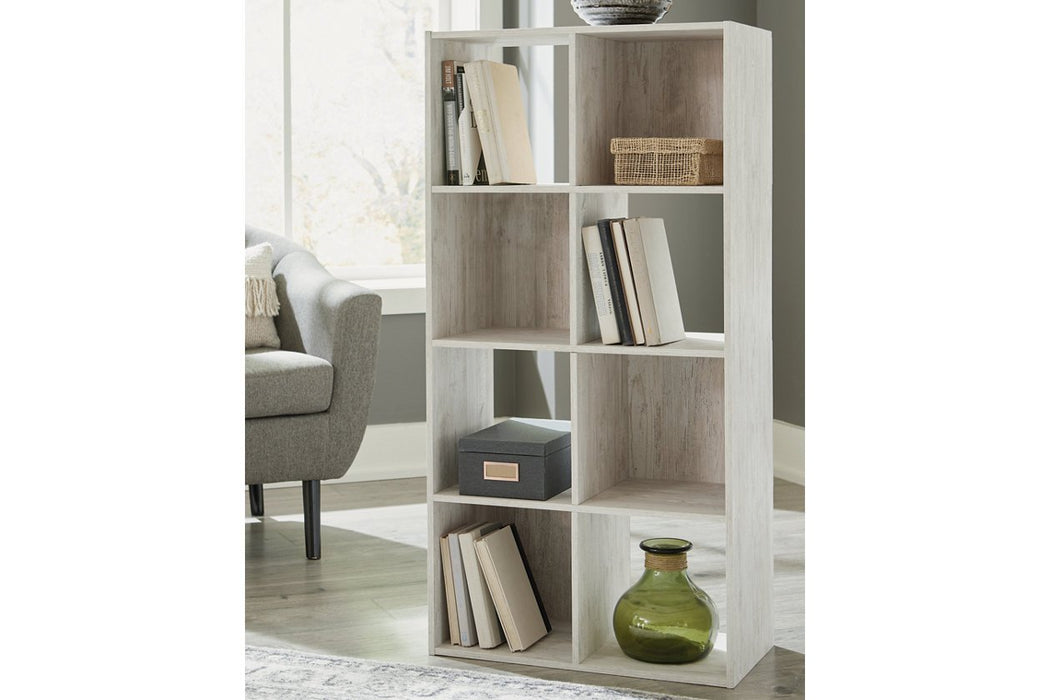 Paxberry Whitewash Eight Cube Organizer - Lara Furniture