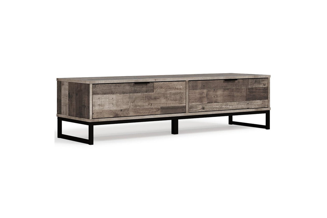 Neilsville Multi Gray Storage Bench - Lara Furniture