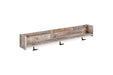 Neilsville Whitewash Wall Mounted Coat Rack with Shelf - Lara Furniture