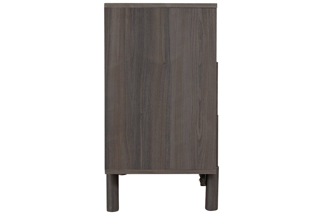 Brymont Dark Gray Chest of Drawers - Lara Furniture