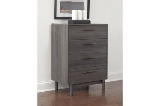 Brymont Dark Gray Chest of Drawers - Lara Furniture