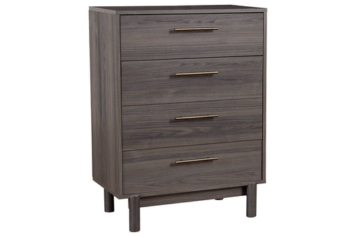 Brymont Dark Gray Chest of Drawers - Lara Furniture