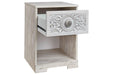 Paxberry Whitewash Nightstand - Lara Furniture