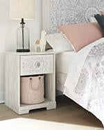 Paxberry Whitewash Nightstand - Lara Furniture