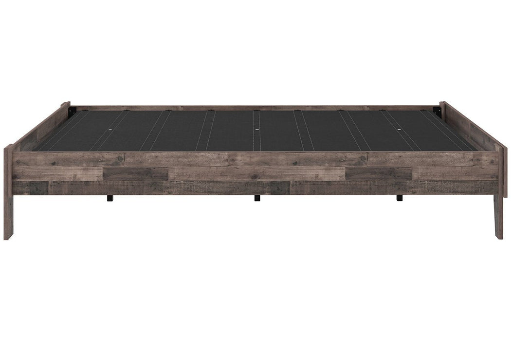 Neilsville Multi Gray Queen Platform Bed - Lara Furniture