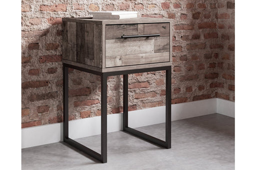 Neilsville Multi Gray Nightstand - Lara Furniture