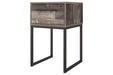 Neilsville Multi Gray Nightstand - Lara Furniture