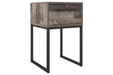 Neilsville Multi Gray Nightstand - Lara Furniture