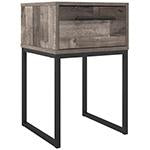 Neilsville Multi Gray Nightstand - Lara Furniture