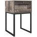 Neilsville Multi Gray Nightstand - Lara Furniture