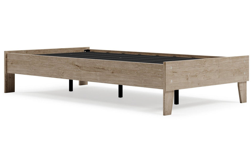 Oliah Natural Twin Platform Bed - Lara Furniture