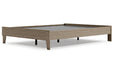 Oliah Natural Queen Platform Bed - Lara Furniture