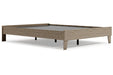 Oliah Natural Queen Platform Bed - Lara Furniture