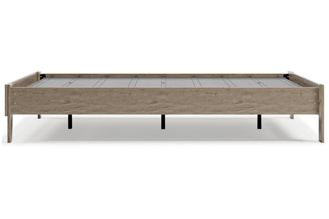Oliah Natural Queen Platform Bed - Lara Furniture