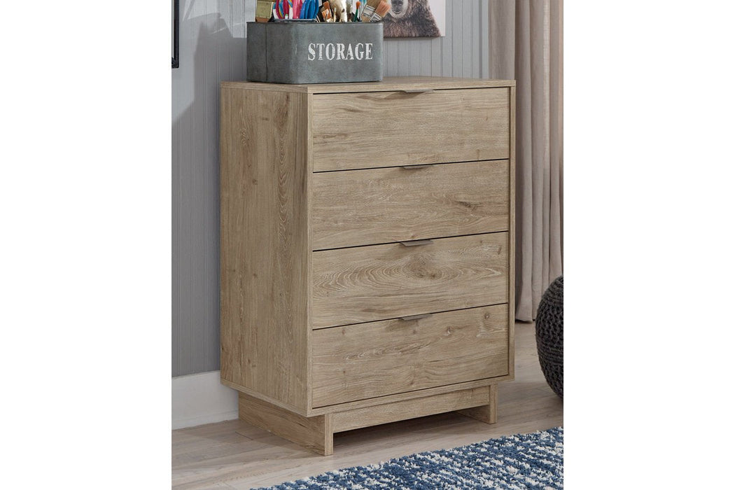 Oliah Natural Chest of Drawers - Lara Furniture