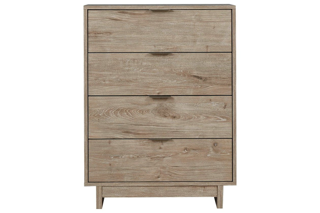 Oliah Natural Chest of Drawers - Lara Furniture