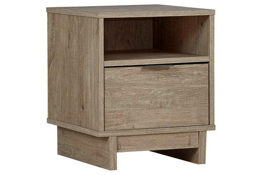 Oliah Natural Nightstand - Lara Furniture