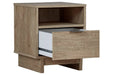 Oliah Natural Nightstand - Lara Furniture