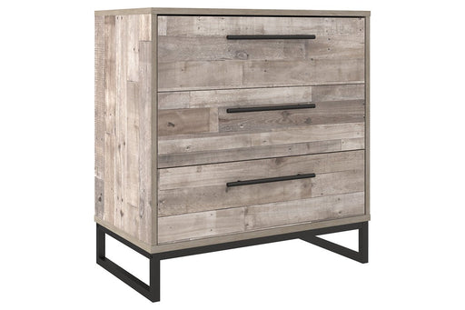 Neilsville Whitewash Chest of Drawers - Lara Furniture