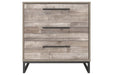 Neilsville Whitewash Chest of Drawers - Lara Furniture