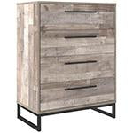 Neilsville Whitewash Chest of Drawers - Lara Furniture