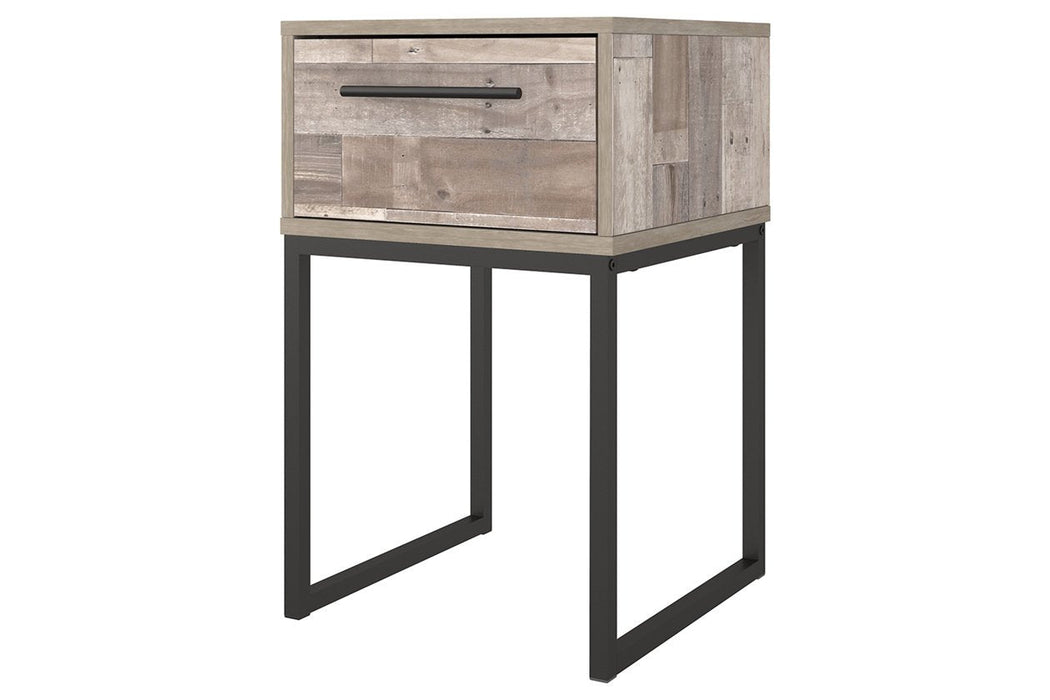 Neilsville Whitewash Nightstand - Lara Furniture