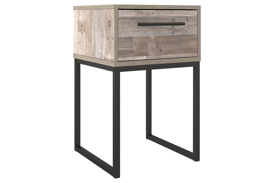 Neilsville Whitewash Nightstand - Lara Furniture