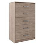 Flannia Gray Chest of Drawers - Lara Furniture