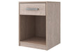 Flannia Gray Nightstand - Lara Furniture