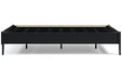 Flannia Black Full Platform Bed - Lara Furniture