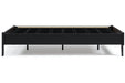 Flannia Black Full Platform Bed - Lara Furniture