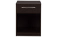 Flannia Black Nightstand - Lara Furniture