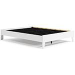 Finch White Queen Platform Bed - Lara Furniture