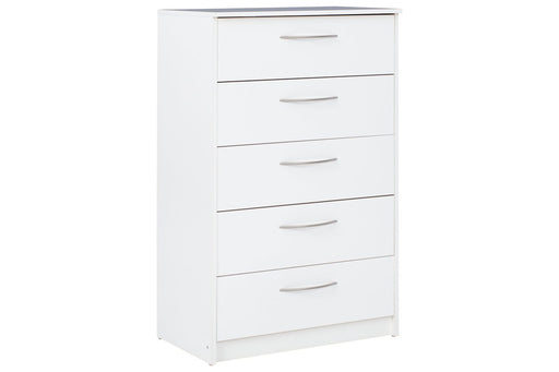 Finch White Chest of Drawers - Lara Furniture