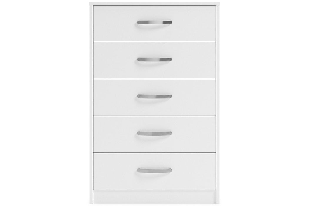 Finch White Chest of Drawers - Lara Furniture