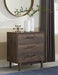 Calverson Mocha Chest of Drawers - Lara Furniture