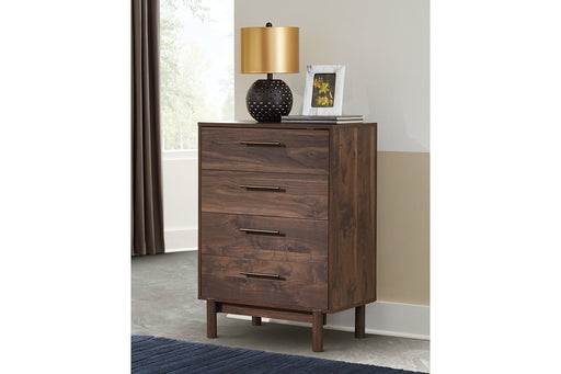 Calverson Mocha Chest of Drawers - Lara Furniture