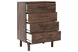 Calverson Mocha Chest of Drawers - Lara Furniture