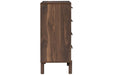 Calverson Mocha Chest of Drawers - Lara Furniture