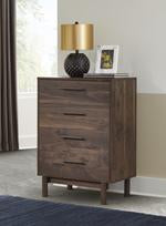 Calverson Mocha Chest of Drawers - Lara Furniture