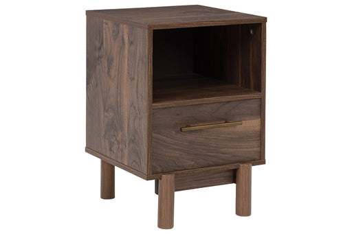 Calverson Mocha Nightstand - Lara Furniture