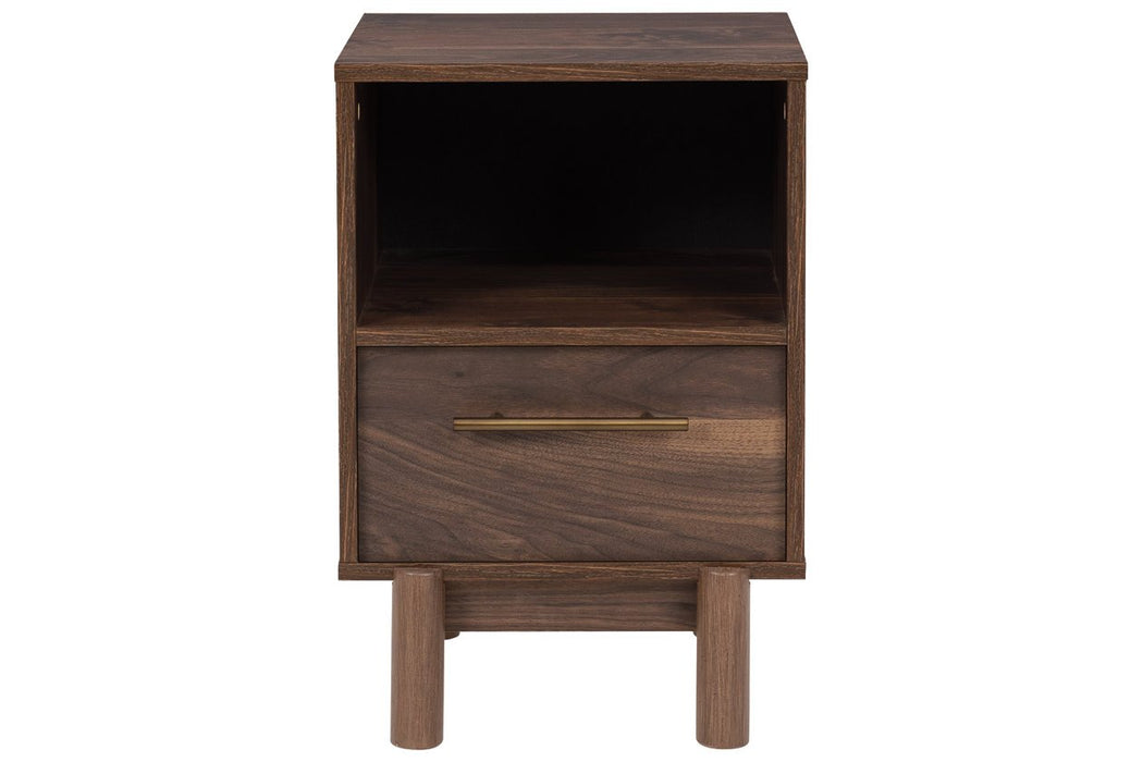 Calverson Mocha Nightstand - Lara Furniture