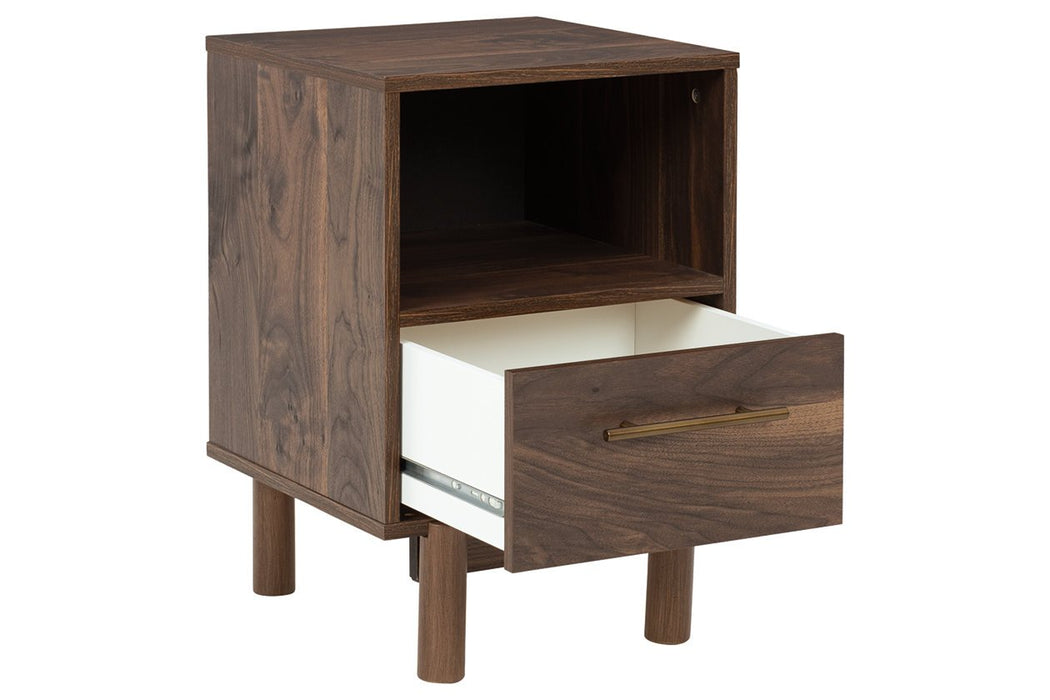 Calverson Mocha Nightstand - Lara Furniture